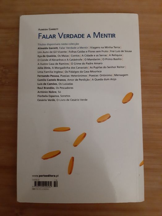 Livro " Falar Verdade a Mentir " Almeida Garrett