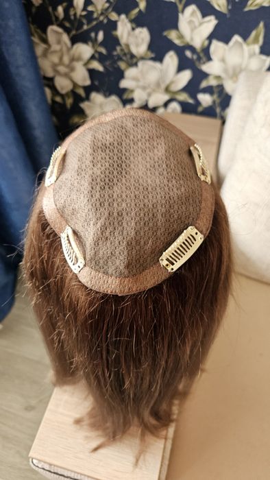 Накладка, топер на голову, натуральне волосся