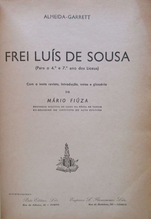 Almeida Garrett - - - Frei Luis de Sousa - - - - - Livro