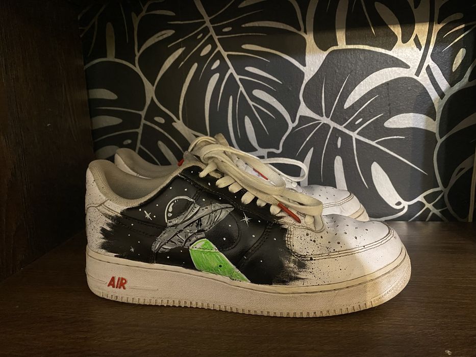 Nike AF1 42 кросовкі найк форси 1 27 см 43 кастом розпис одягу та взут