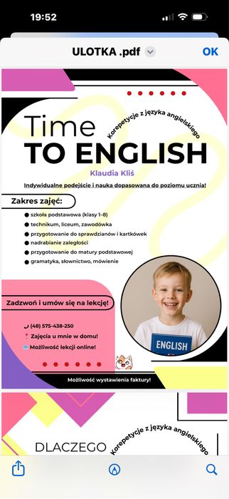 Korepetycje Angielski