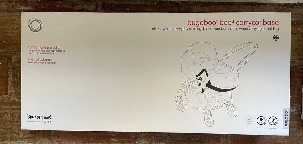 Alcofa para carrinho de bebé Bugaboo Bee 3, cinzento