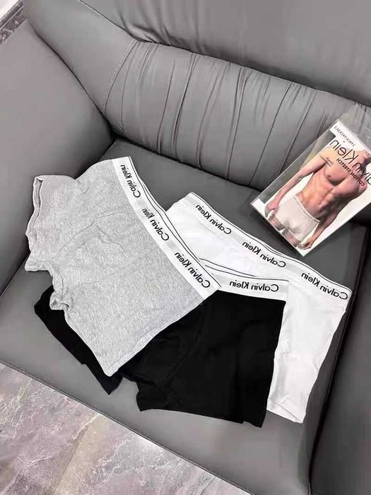 Calvin Klein Męskie bawełniane majtki - 3 sztuki, uniwersalne