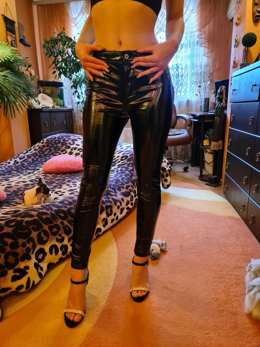 Лосины штаны  без карманов на флисе р.М