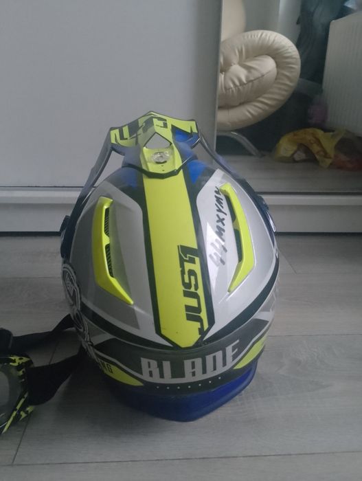 Kask full face, cross