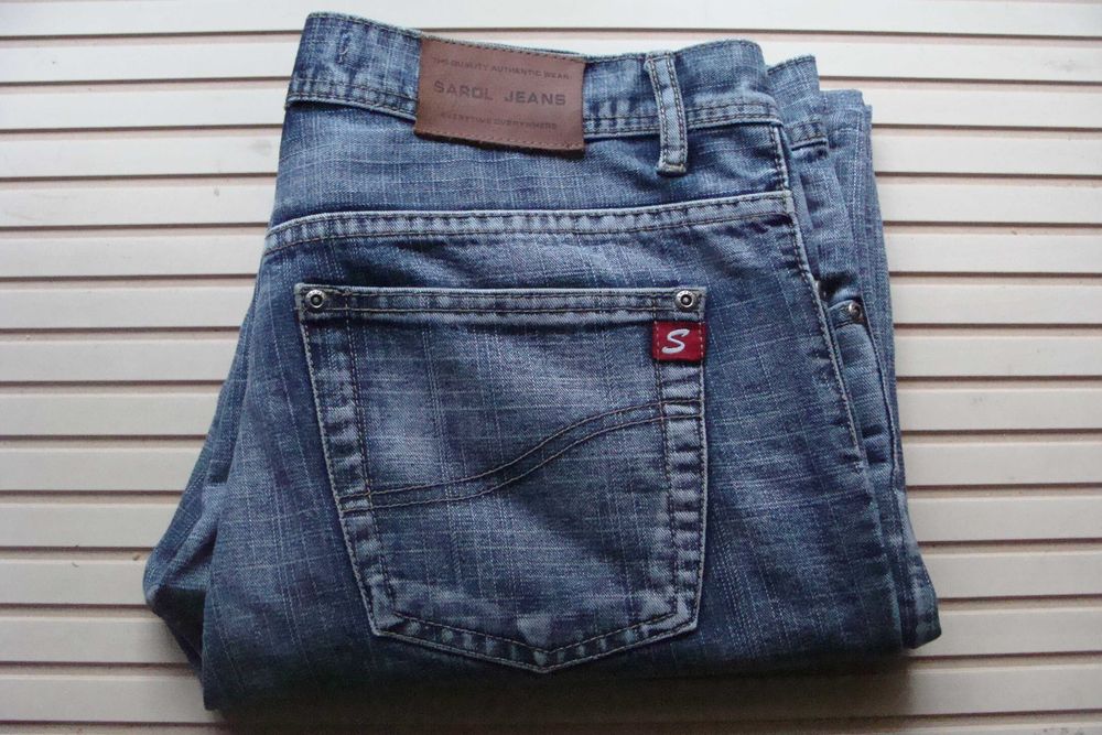 Spodnie męskie .. - SAROL JEANS rozm. W34 , dł. 108cm