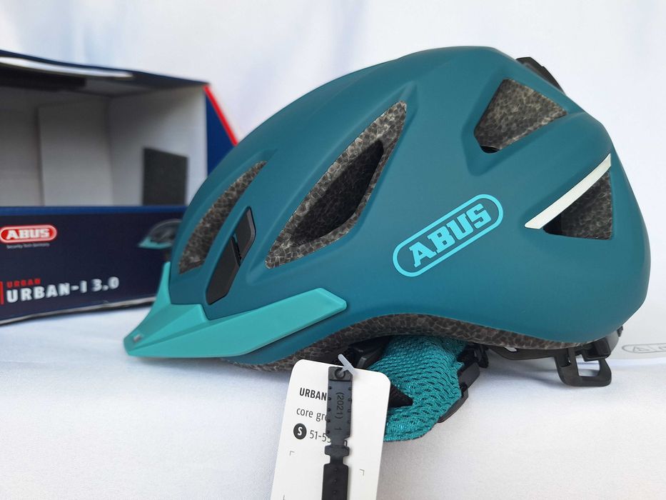 Kask rowerowy Abus Urban-I 3.0 Core Green S 51-55cm LED