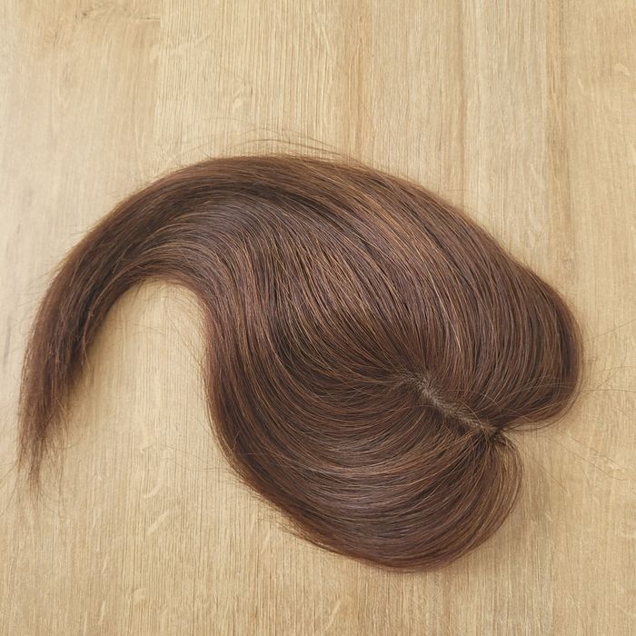 Topper NOWY tupet włosy naturalne brąz