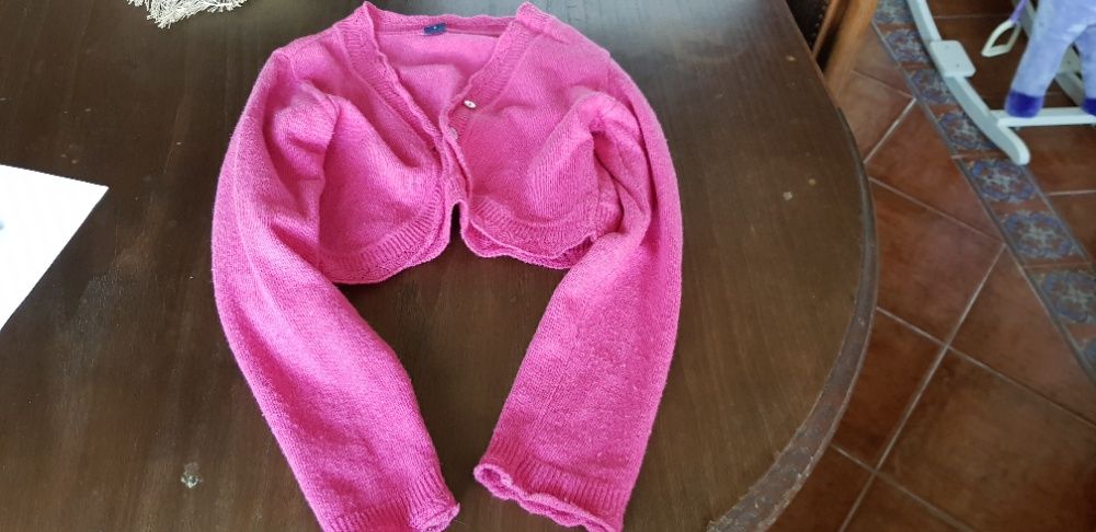 vestido tifosi, casaco zara e casaco girandola 7/8 anos