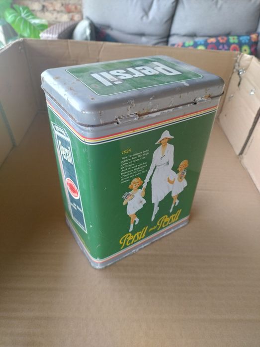Stara puszka metalowa PERSIL
