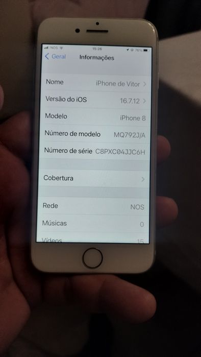 Vendo iPhone 8 desbloqueado
