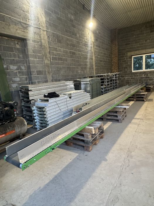 Przenośnik Taśmowy 1200x30 cm Taśmociąg Taśma do trocin zrębki itp