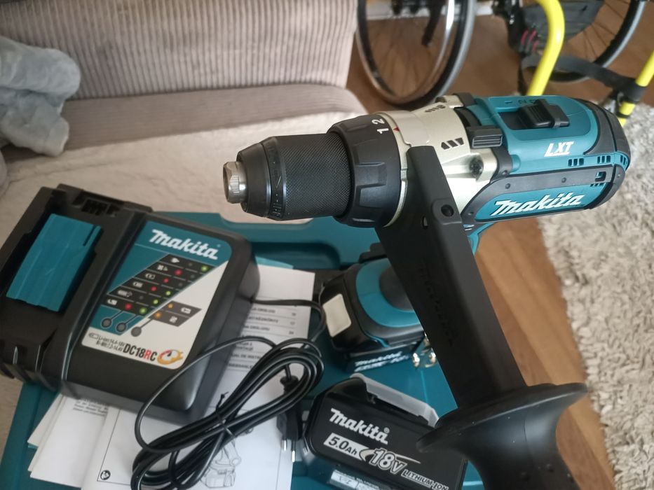 Nowa oryginalna wkrętarka Makita DDF451RTJ +2bat 5ah + kufer+lad