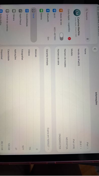 Ipad A16 128g apple