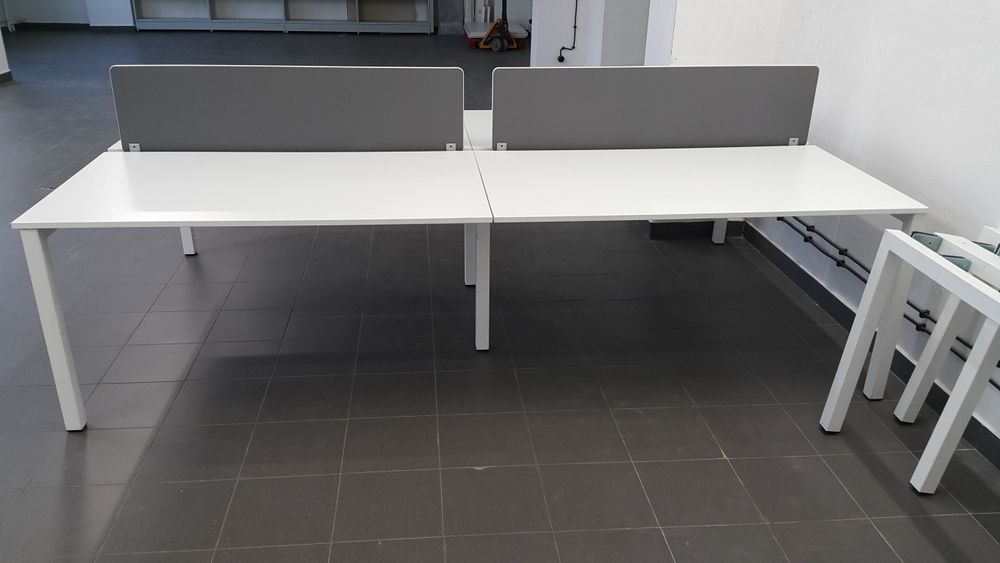 Biurko biurka biurowe z przegrodą open space czteroosobowe