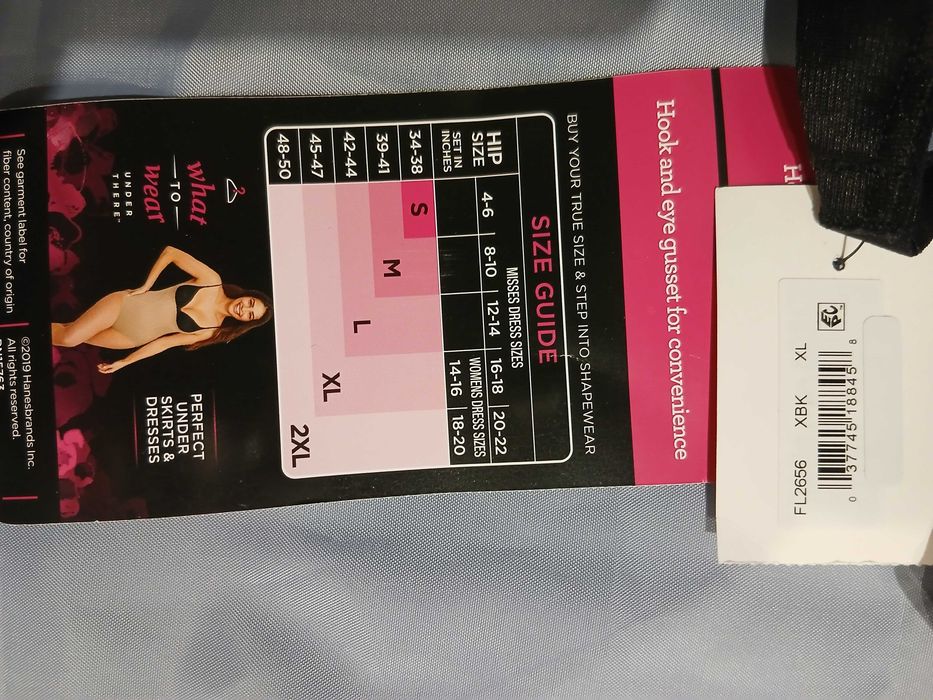 Body modelujące wyszczuplające pod biustem czarne XL Maidenform