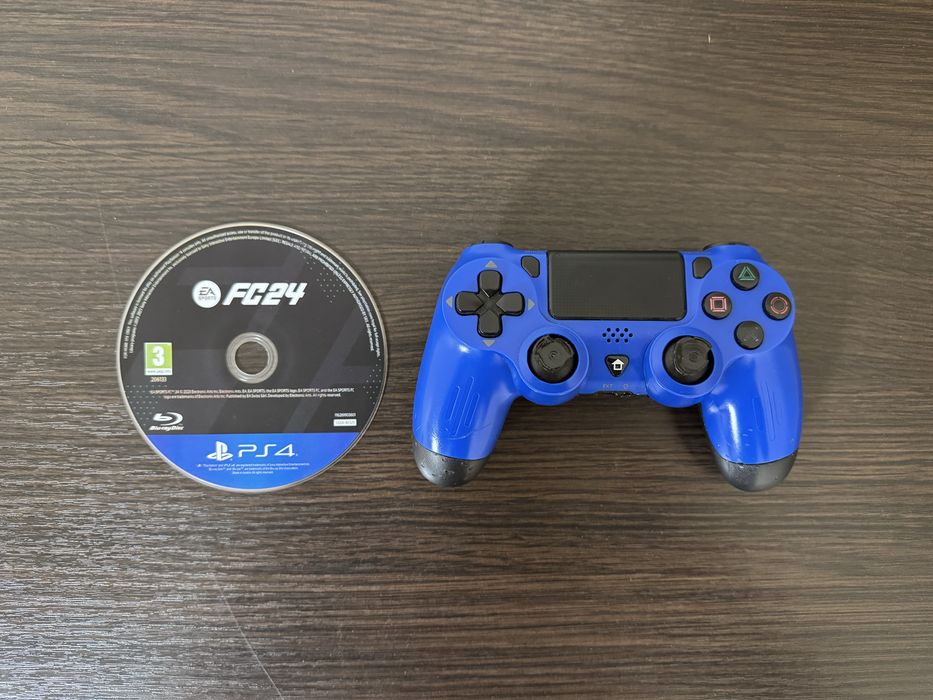 Геймад Playstation 4 + диск FIFA 24