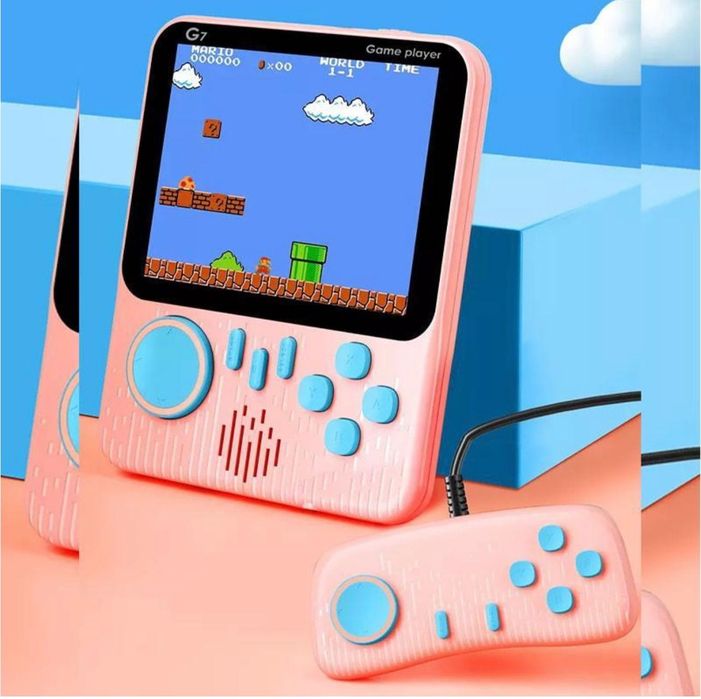 Портативна ігрова консоль game box g7 500 маг pink
