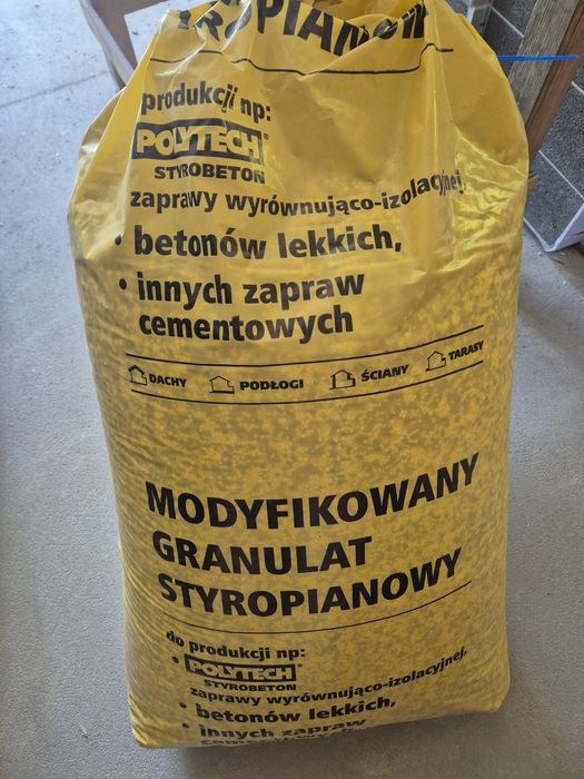 Sprzedam granulat styropianowy polytech 200L