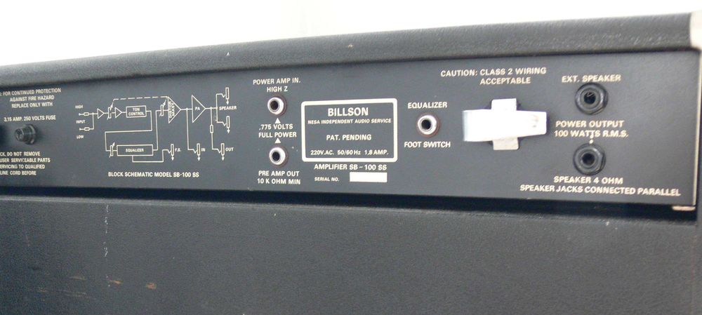 Wzmacniacz gitarowy Billson lead. gitara, bass, wokal.