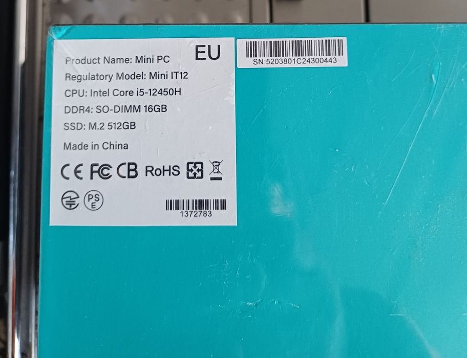 Geekom Mini IT12 PC мини Пк Intel Core i5 DDR4 16 Gb SO-DIMM SSD M.2 512 Gb неттоп Nuc компютер