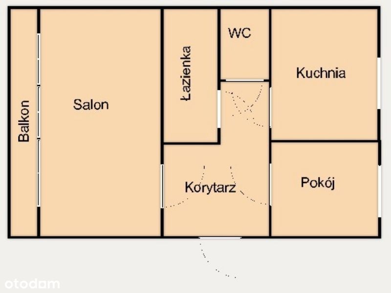 2 Pokoje z Balkonem Tarpanowa Prawy Brzeg