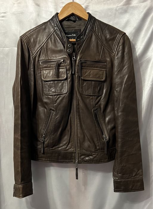 Шкіряна куртка massimo dutti