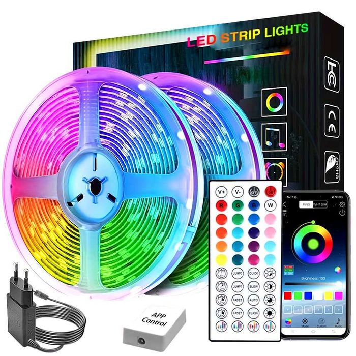 Fita de Leds RGBW + Music Sync 15 Mts