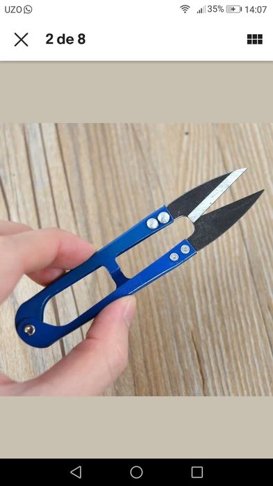 Tesouras arrematar linhas e afins