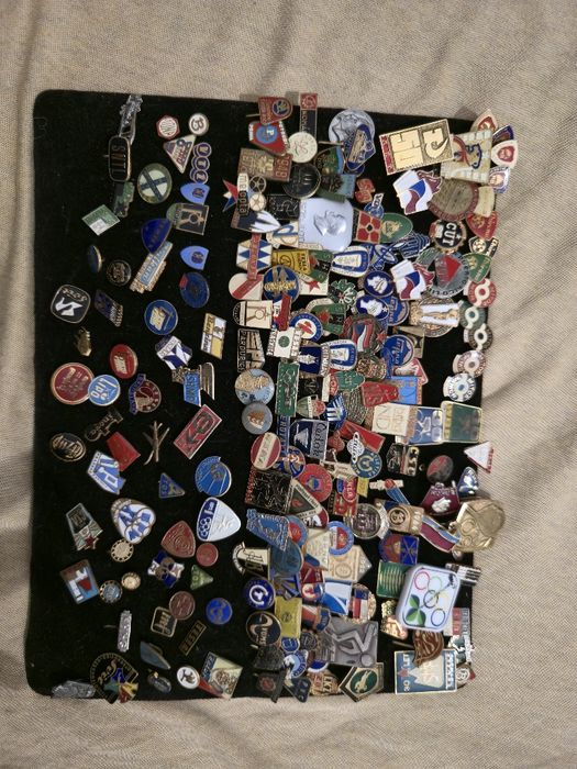 Kolekcja przypinek *lata 1950--1990* CSSR