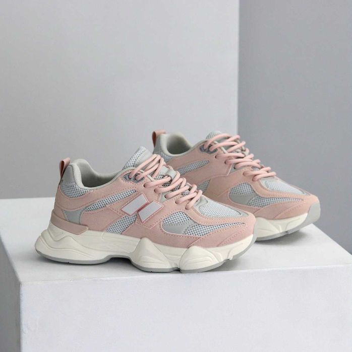 36,38,39,Кросівки екозамша текстил пудра сірий.Спортзал або повсякдень