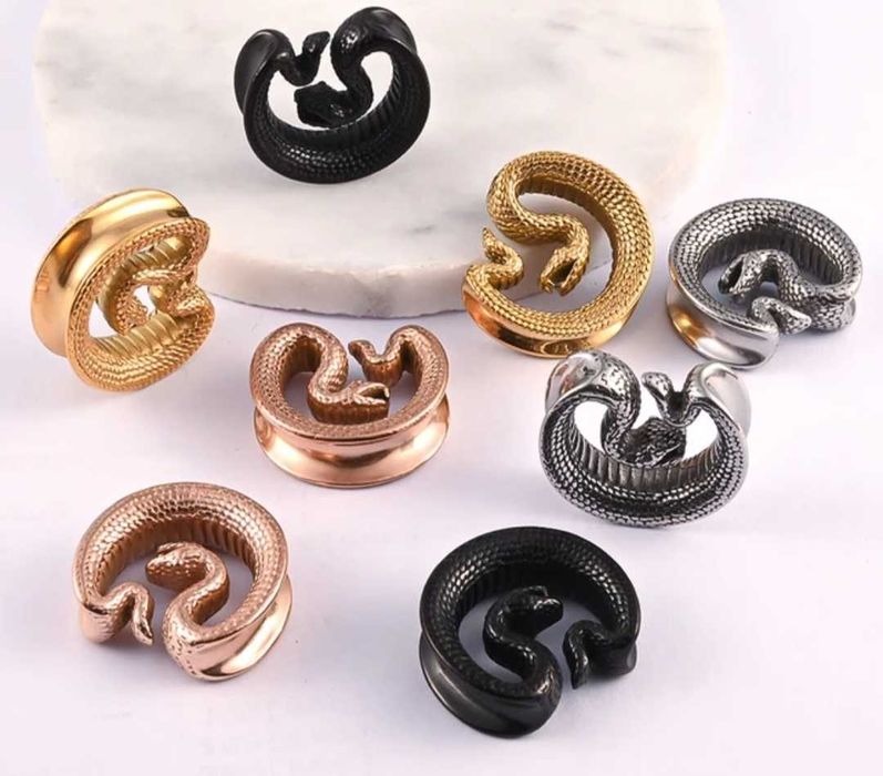 Piercings brincos alargadores túneis plugs janelas expansores orelha