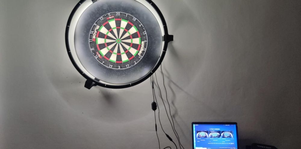 AUTODARTS dart rzutki lotki system liczący oświetlenie led ring dart
