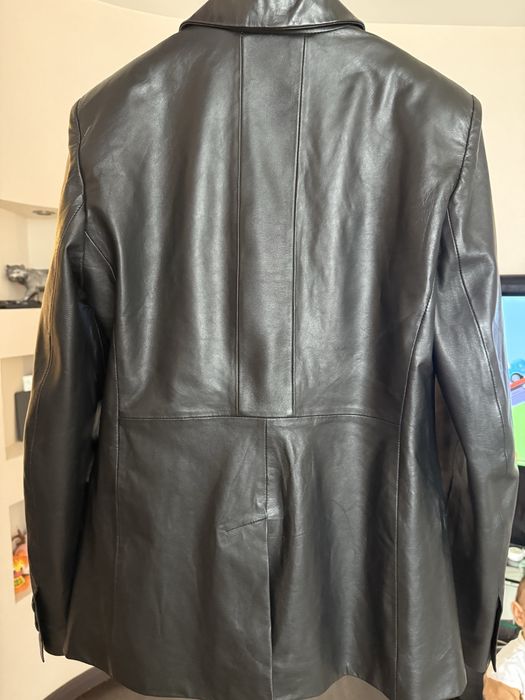 Шкіряний жакет Mango Selection