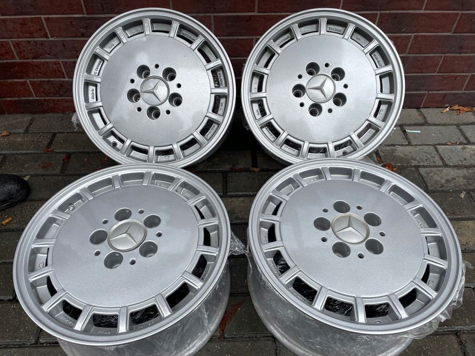 alu felgi mercedes 15 gullideckel 7j et44 w124 oryginał