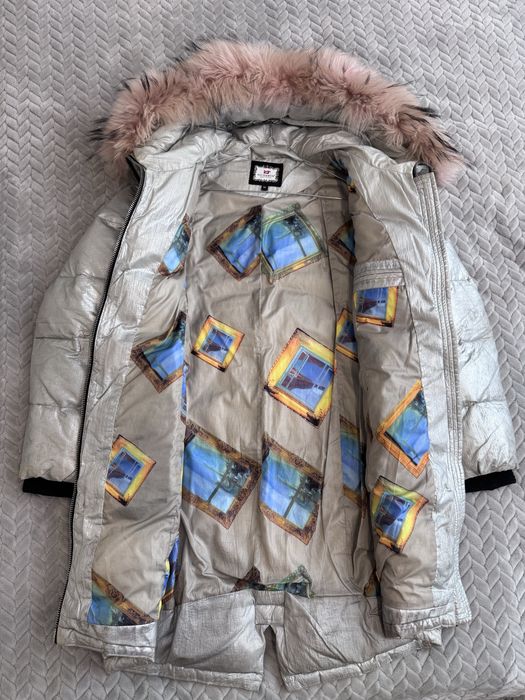 Пуховик оверсайз для вагітних