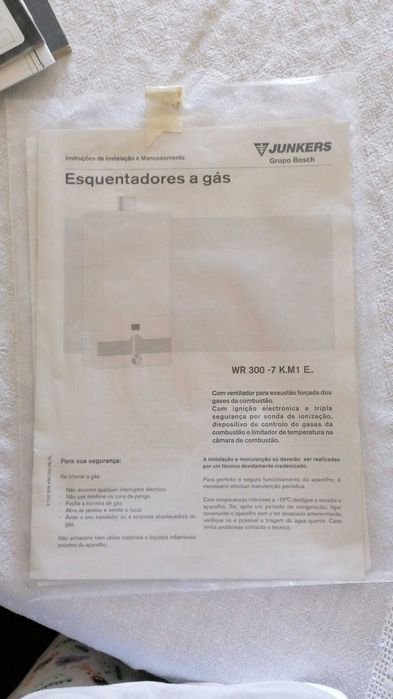 Esquentador a gás Junkers