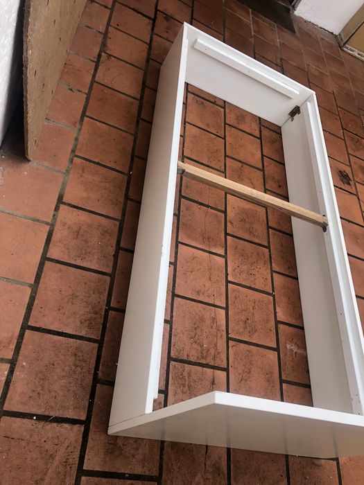 Cama solteiro madeira lacada