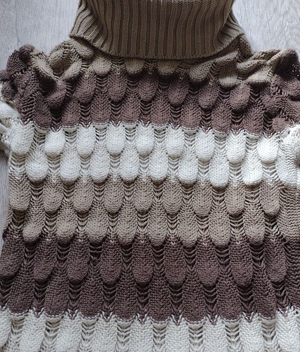 Ciepły sweter, golf, tunika rozmiar: S