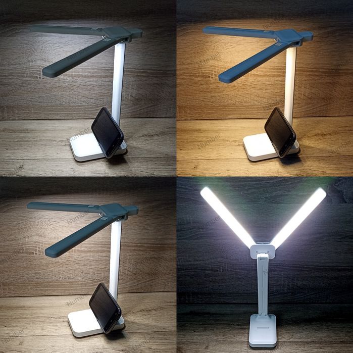 Лампа акумуляторна настільна 15+ годин світла  Автономна Type-C LED