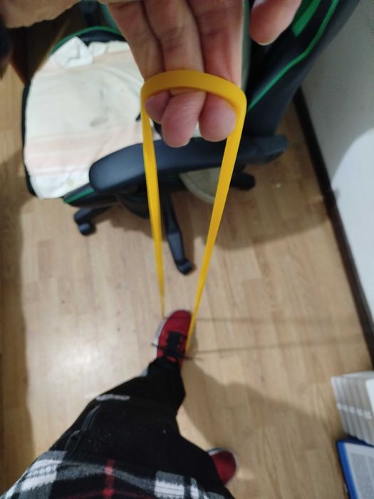 Banda Elástica de Resistência Elástico fitness amarelo 5Kg