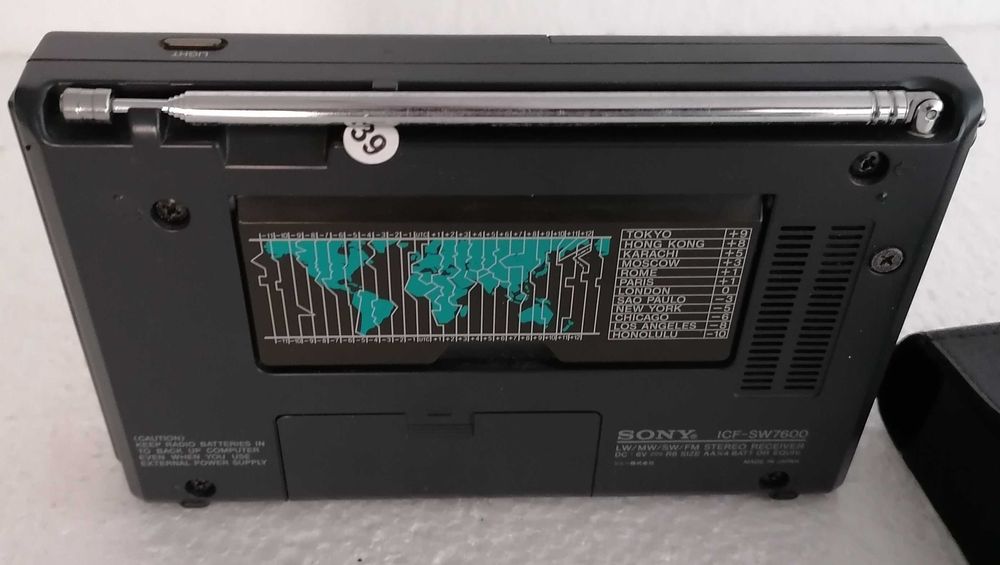 Radio receptor " SONY", ICF-SW 7600, ondas curtas