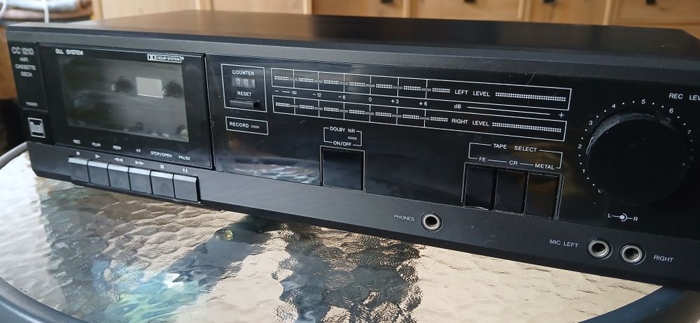Magnetofon kasetony dual cc1210 hifi cassette deck dll system, również do taśm "metalowych"