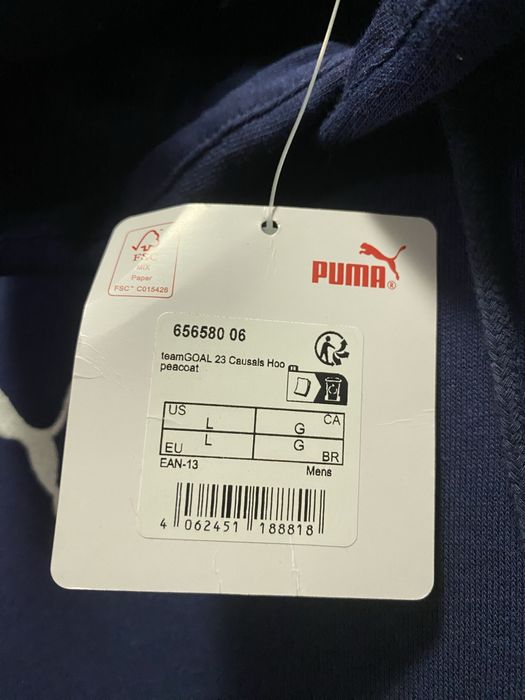 Nowa Bluza nebieska męska Puma r. L