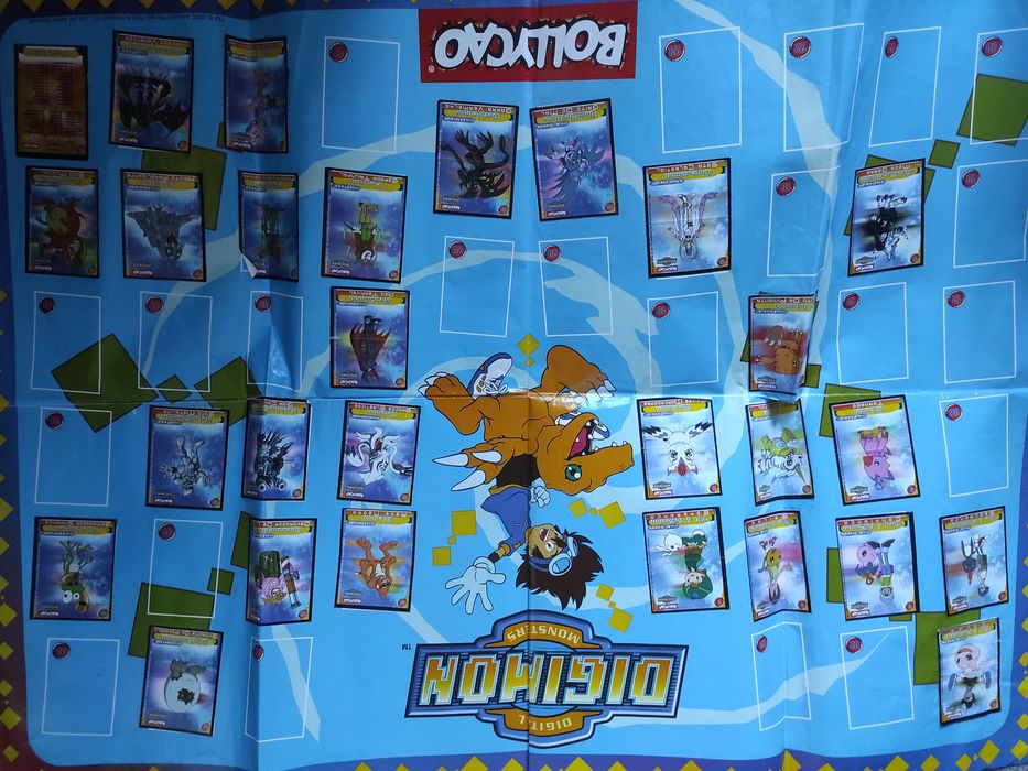 Digimon vários, tázos, autocolantes...