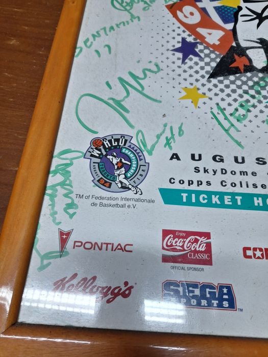 Poster Selecção Angola FIBA World Cup 1994