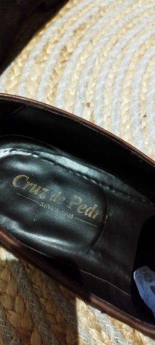 Sapatos de camurça castanho  como novo!!