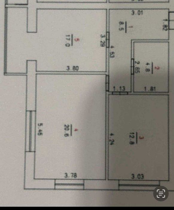 ID-44588 Продаж 2к квартири на Виставці