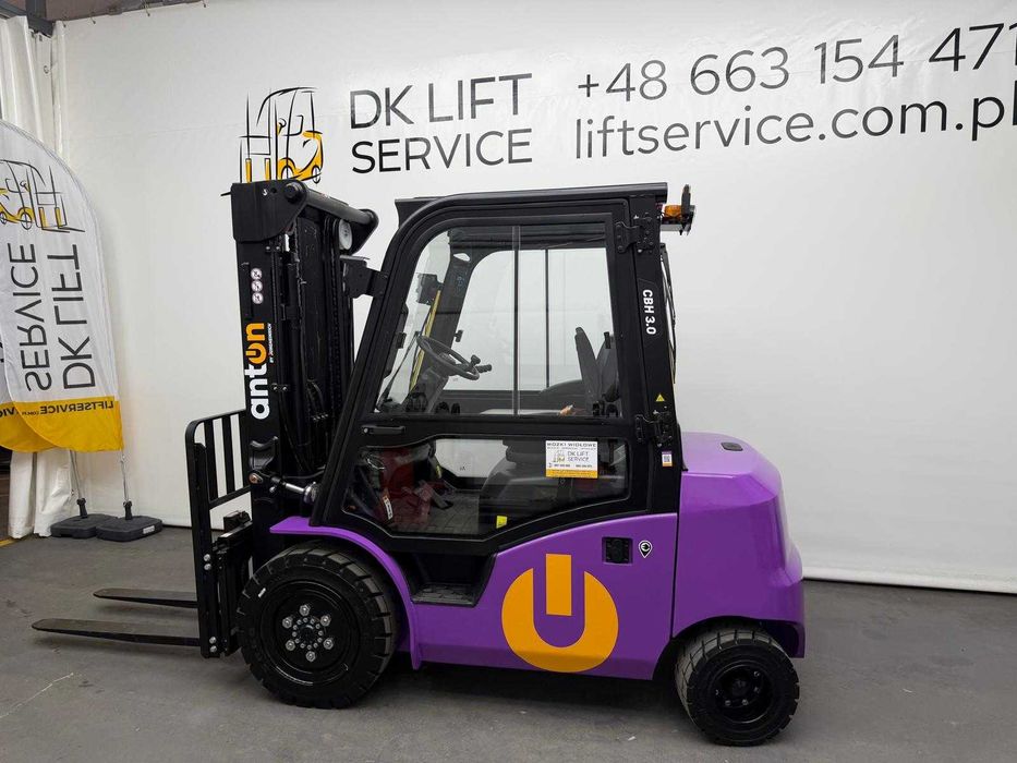 Wózek widłowy Elektryczny ANTON CBH 3.0 v3 3t 3000kg, triplex 4,8m, kabina,