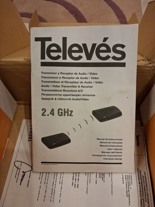 Transmissor e Receptor Audio e Vídeo sem fios - Televes